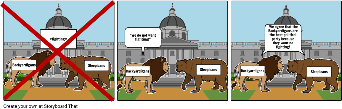 Political Cartoon - Backyardigans Storyboard (1164x385), Png Download