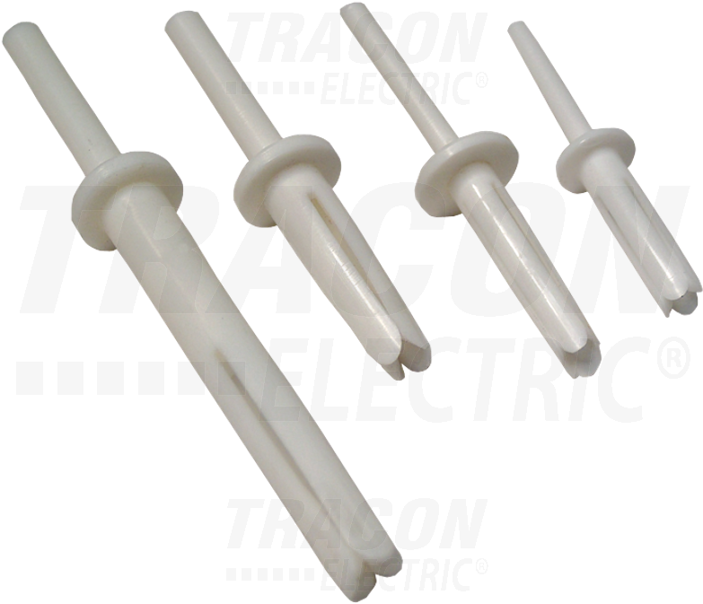Plastic Rivet For Cable Ducts, 6×25mm, Pe, Plastic - Plastic (800x687), Png Download