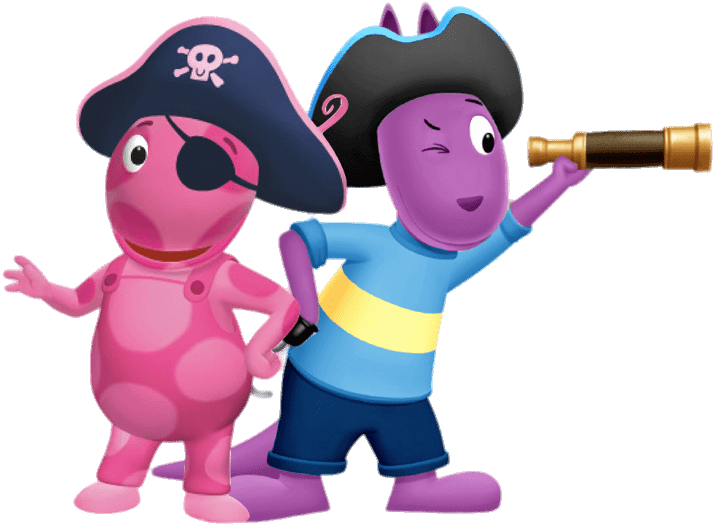 Uniqua And Austin Pirates - Imagenes De Backyardigans Piratas (746x583), Png Download