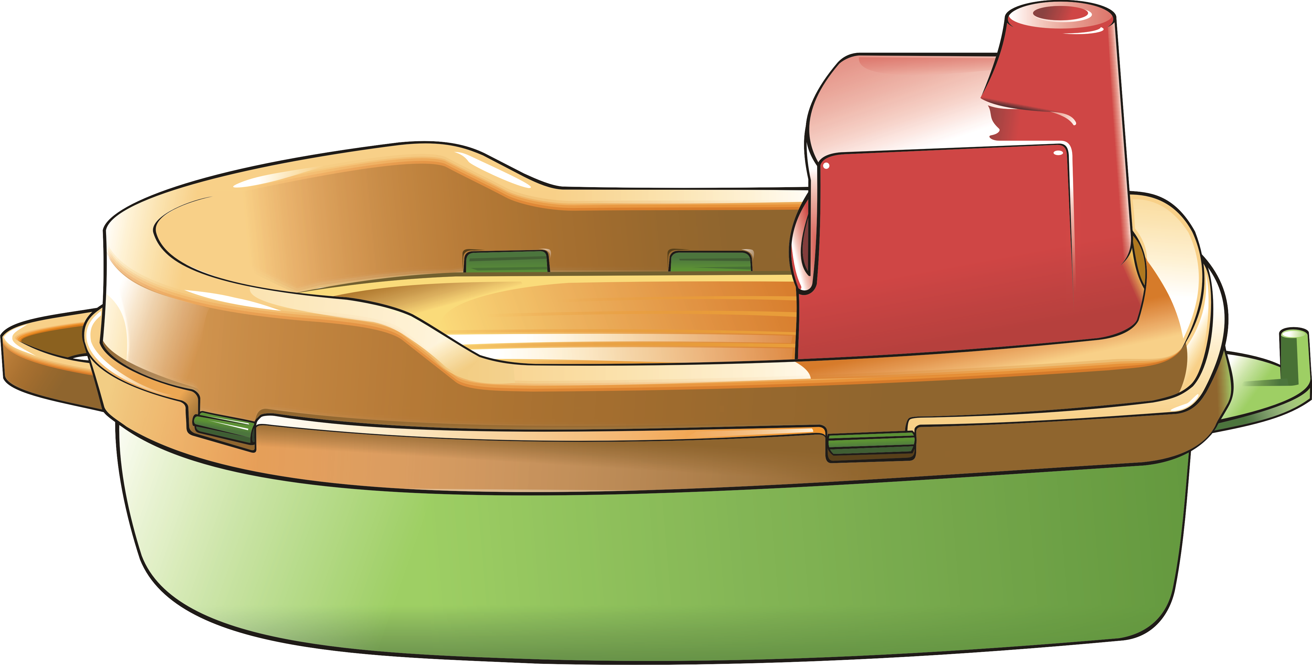 Boat Toy - Boat (4600x2331), Png Download
