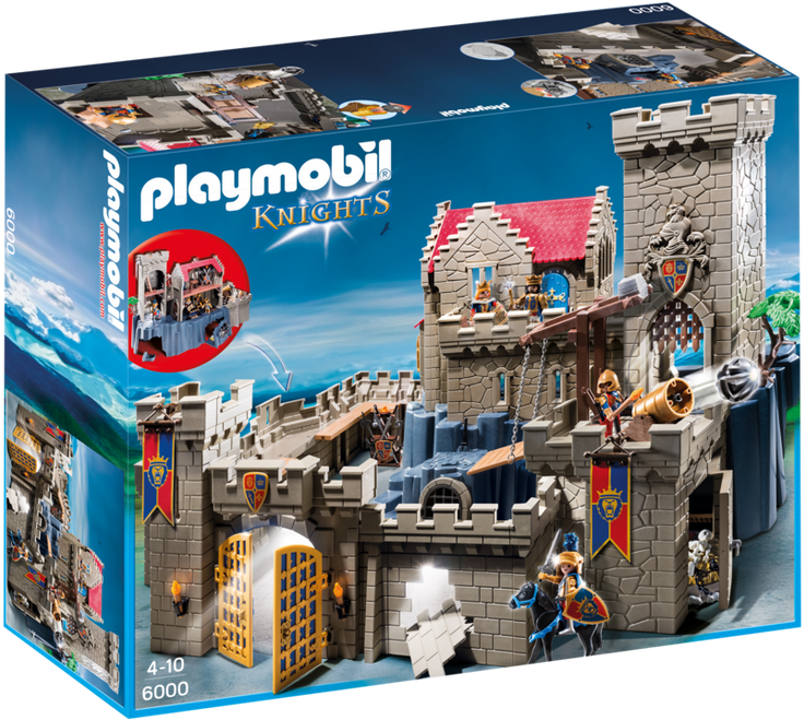 Playmobil Knights Royal Lion Knight`s Castle - Playmobil 6000 (940x658), Png Download