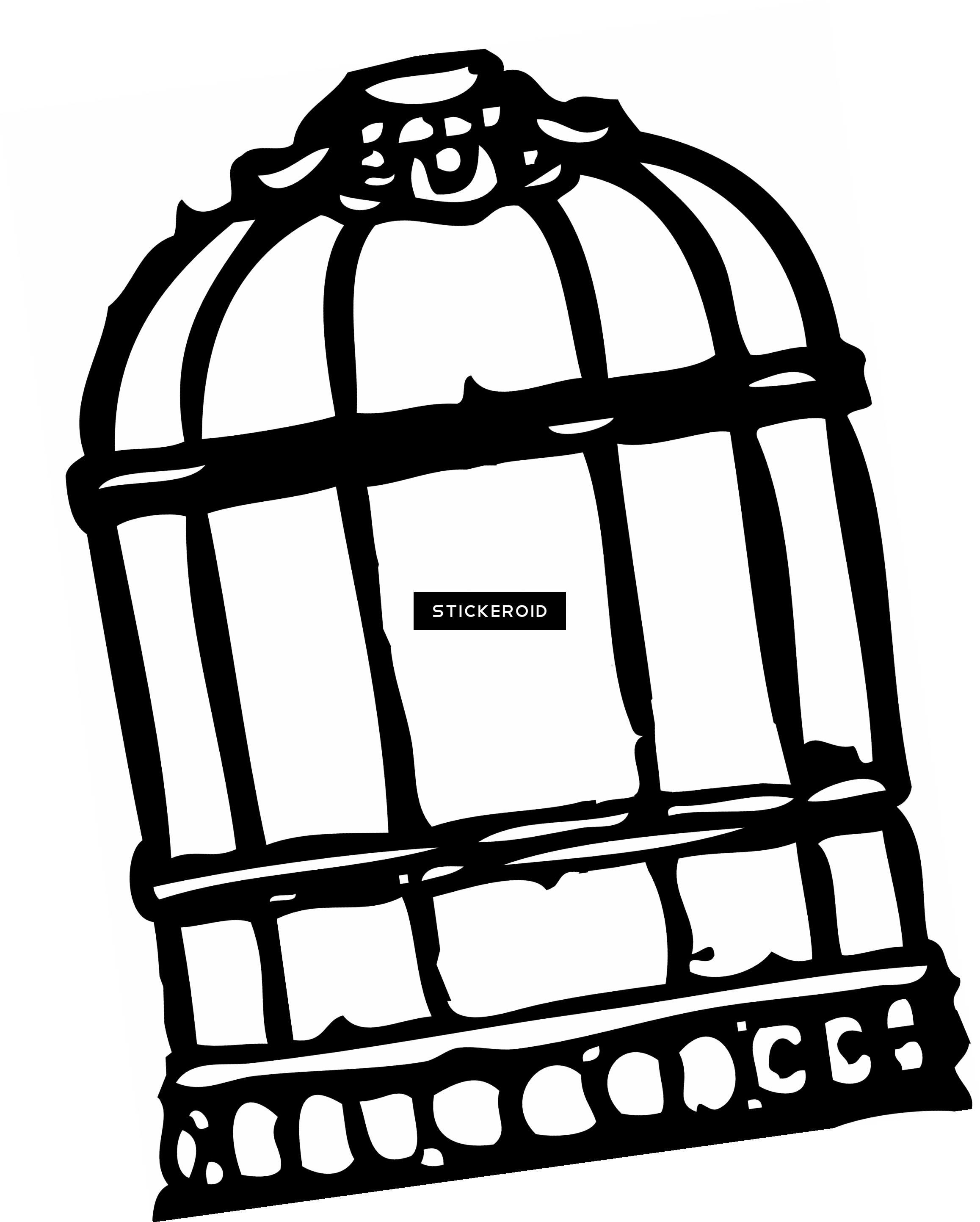 Cage Bird Objects - Caged Bird Clip Art (2315x2886), Png Download