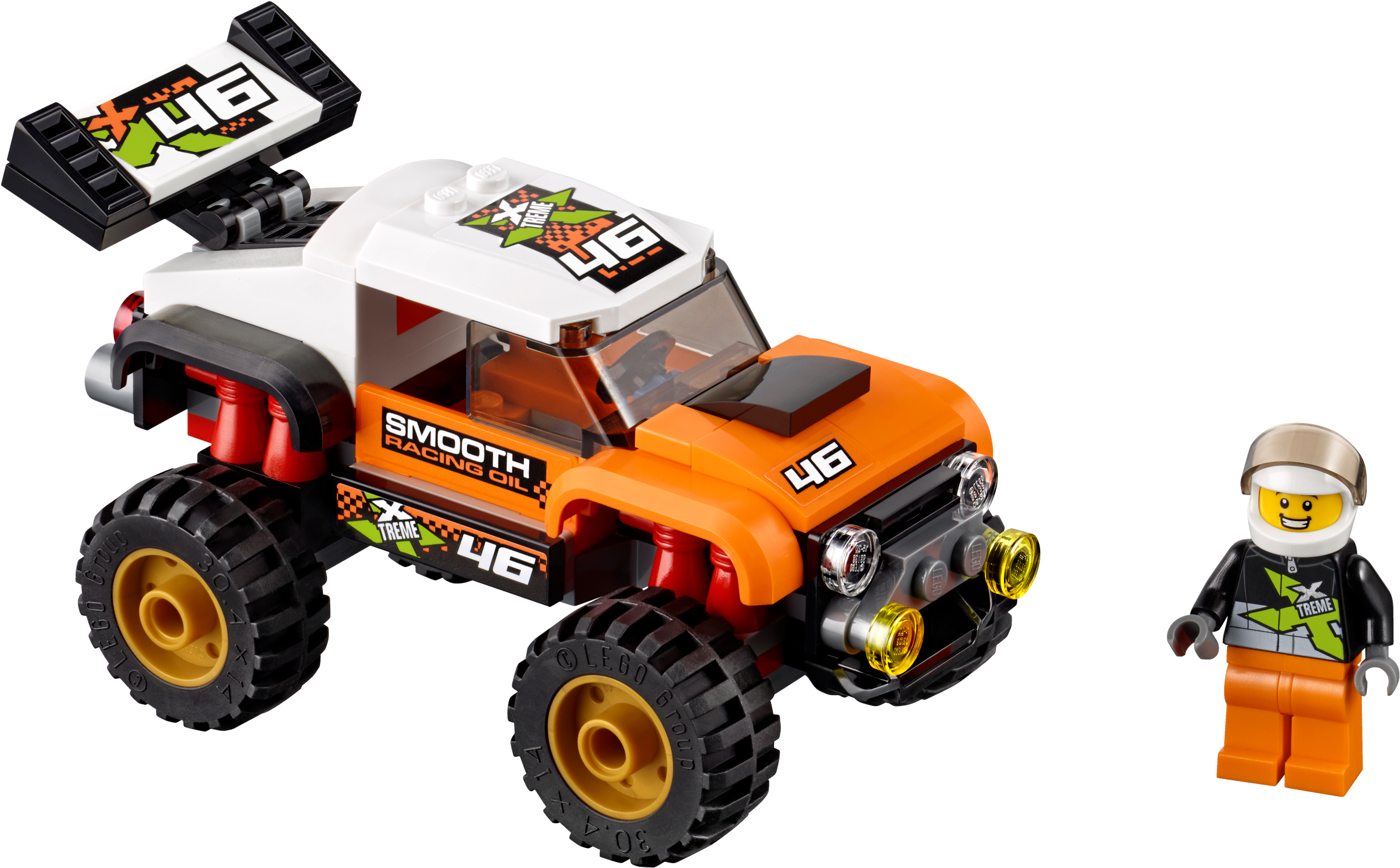 Fishing Building Zone Stunt - Lego 60146 City Great Vehicles Stunt Truck (2400x1799), Png Download