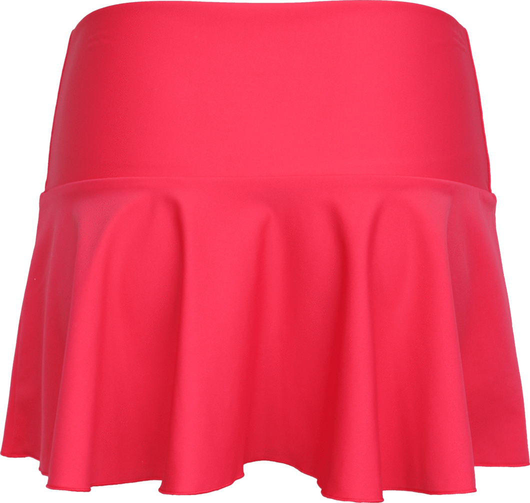 Ruffle Skirt Pink Coral - Tennis Skirt (1060x1006), Png Download