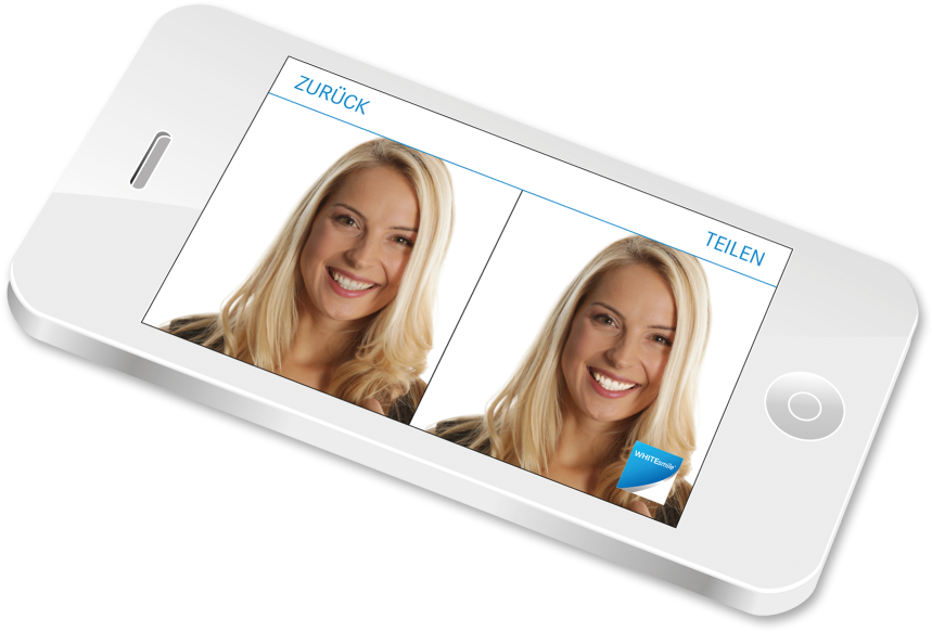 Whiten Teeth In New Or Existing Photos On Your Phone - White Smile App (900x608), Png Download