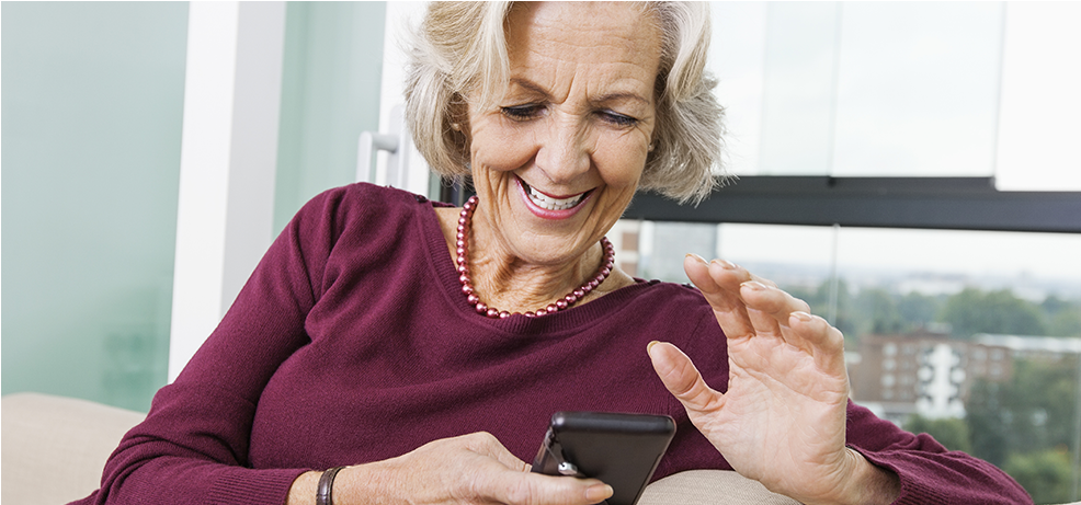 Phone - Lady (2000x460), Png Download