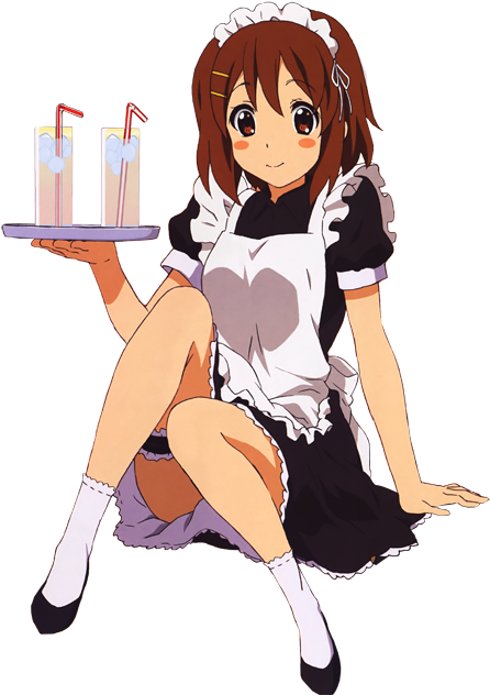 Pack 26 - Yui K On Maid (500x650), Png Download