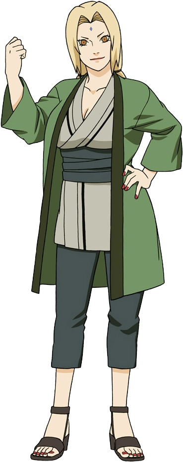 Appearance - Naruto Tsunade Render (408x975), Png Download