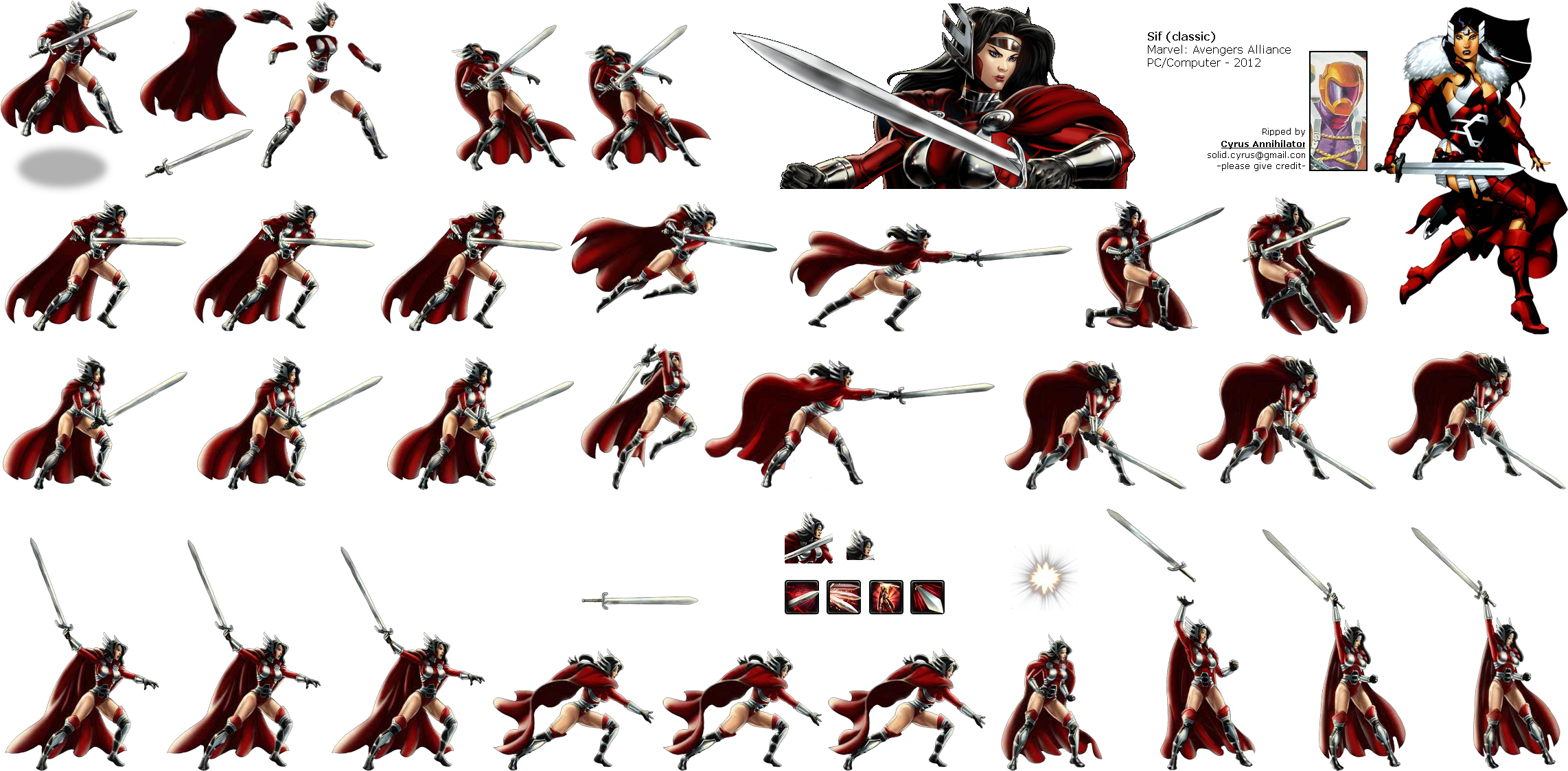 Daredevil Clipart Avengers Alliance - Sif Marvel Avengers Alliance (2300x1137), Png Download