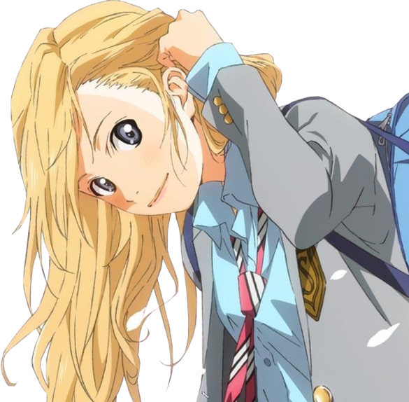 Kaorimiyazono Kaori Yourlieinapril Shigatsuwakiminouso - Your Lie In April Kaori Art (585x574), Png Download