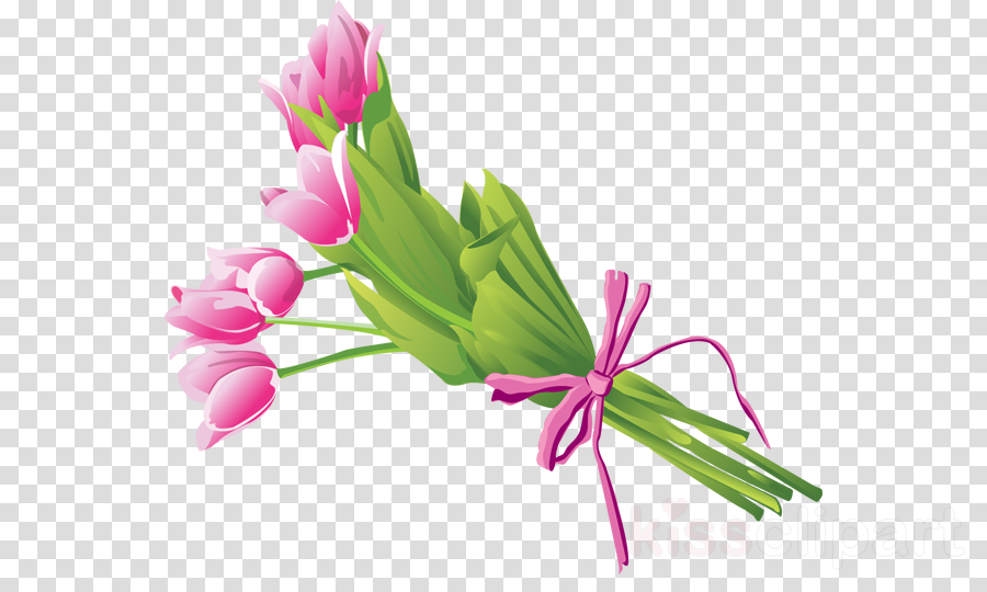 Bunch Of Flowers Png Clipart Flower Bouquet Clip Art (900x540), Png Download