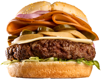 Png Free Hamburger Transparent Chicago - Hamburger (689x535), Png Download