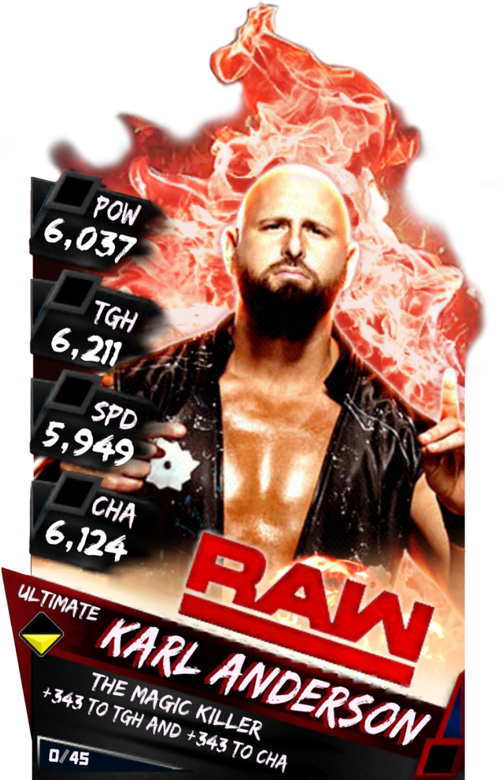 Karlanderson S3 15 Summerslam17 Supercard Karlanderson - Wwe Supercard Ultimate Cards (733x1158), Png Download