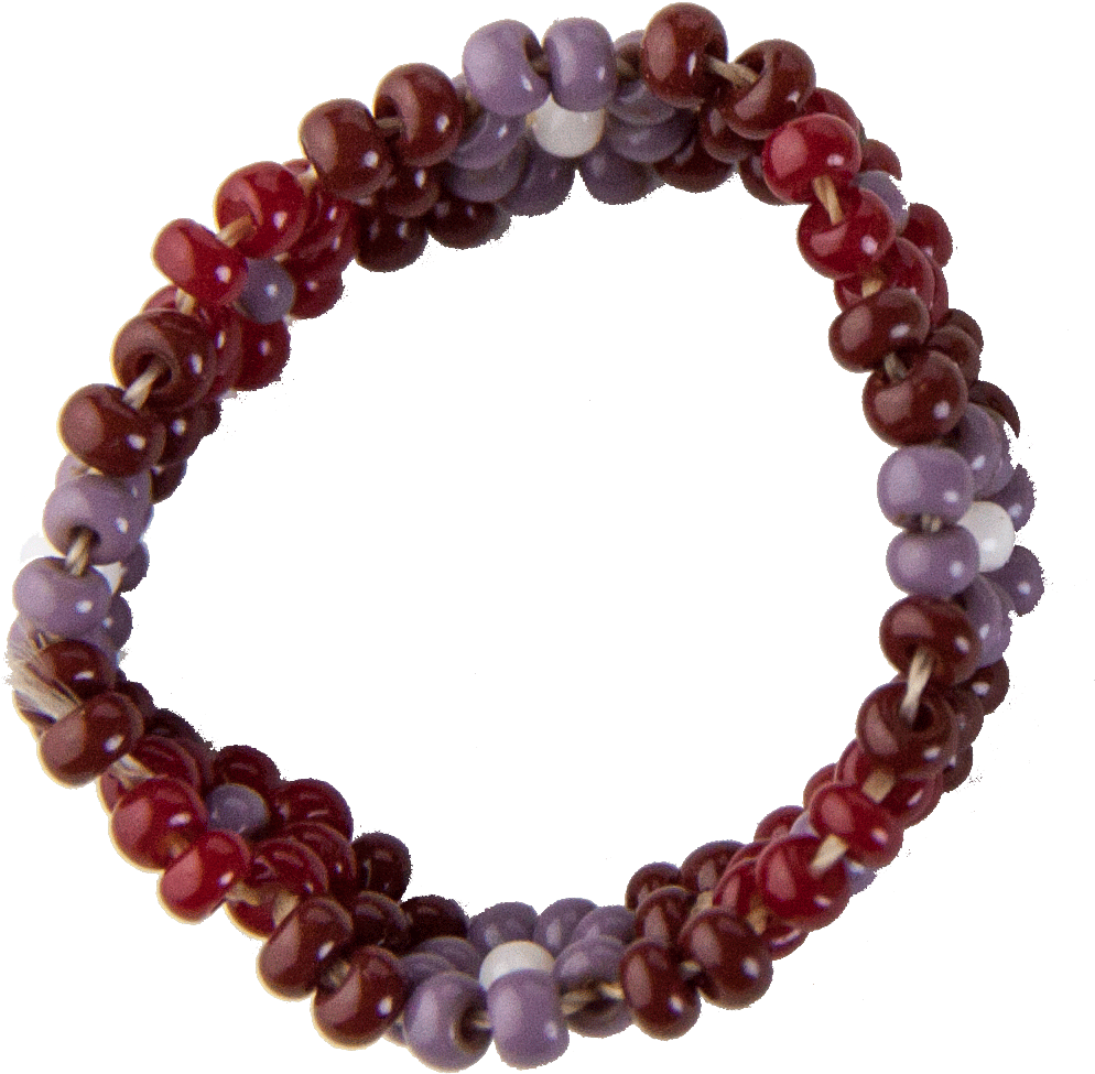 Anillo De Chaquira Flores Moradas - Ring (1348x1468), Png Download