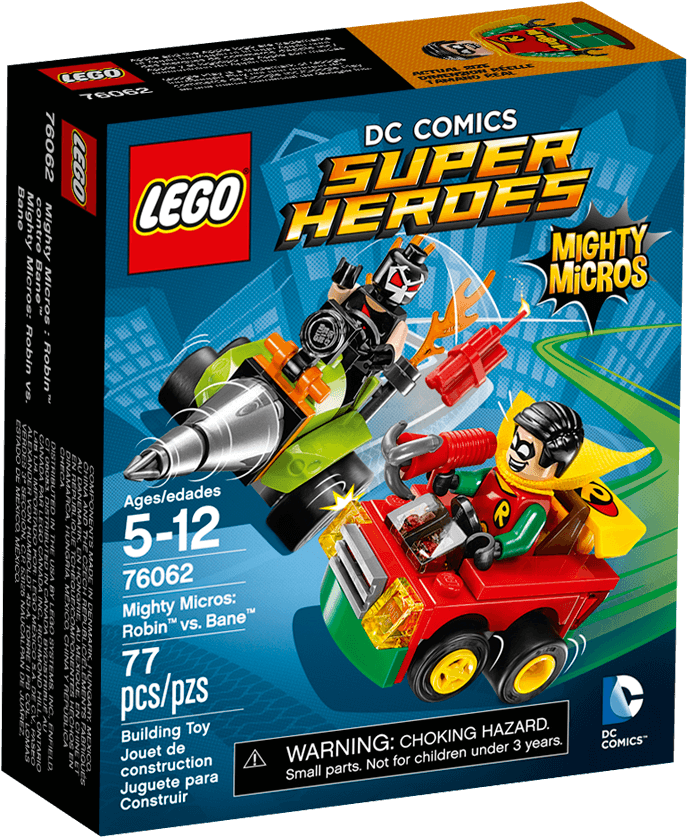 Robin™ Vs - Lego Mighty Micros Robin Vs Bane (1488x837), Png Download