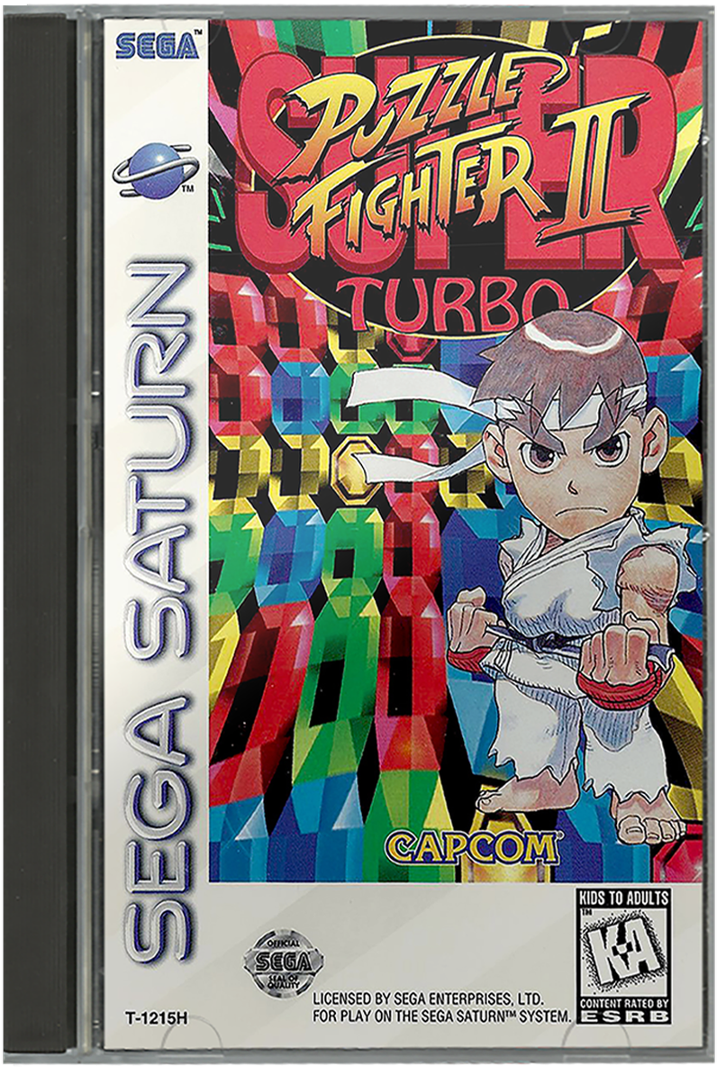 Greatgamecovers On Twitter - Sega Saturn Puzzle Fighter (1200x1200), Png Download
