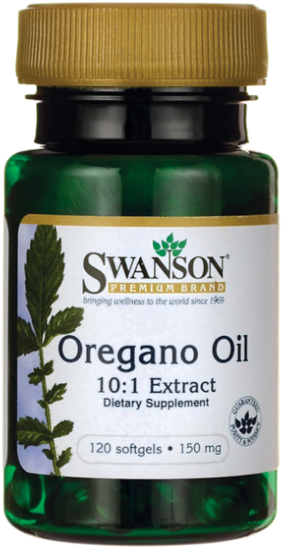Swanson Oregano Oil - Swanson Oregano Oil 10:1 Extract 150 Mg 120 Sgels (640x640), Png Download