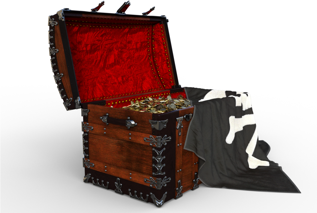 Pirate Treasure Png - Trunk (1073x745), Png Download