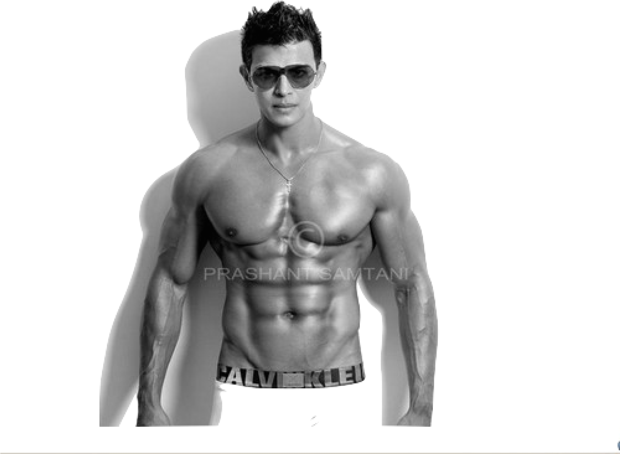Male Model Shirtless Poses - Sahil Khan Pic Png (2000x1500), Png Download
