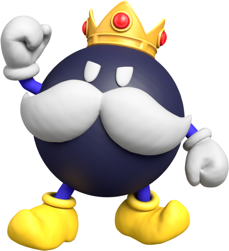 King Bob-omb Render - King Bob Omb (894x894), Png Download