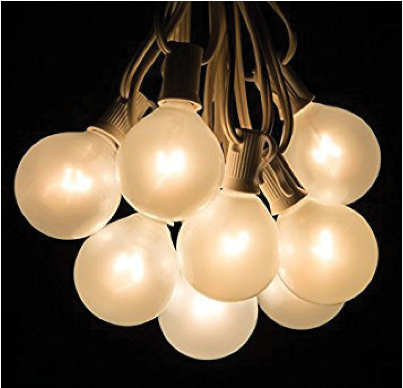 25 Foot Outdoor Globe Patio String Lights - Hometown Evolution, Inc. Globe String Lights (1024x768), Png Download