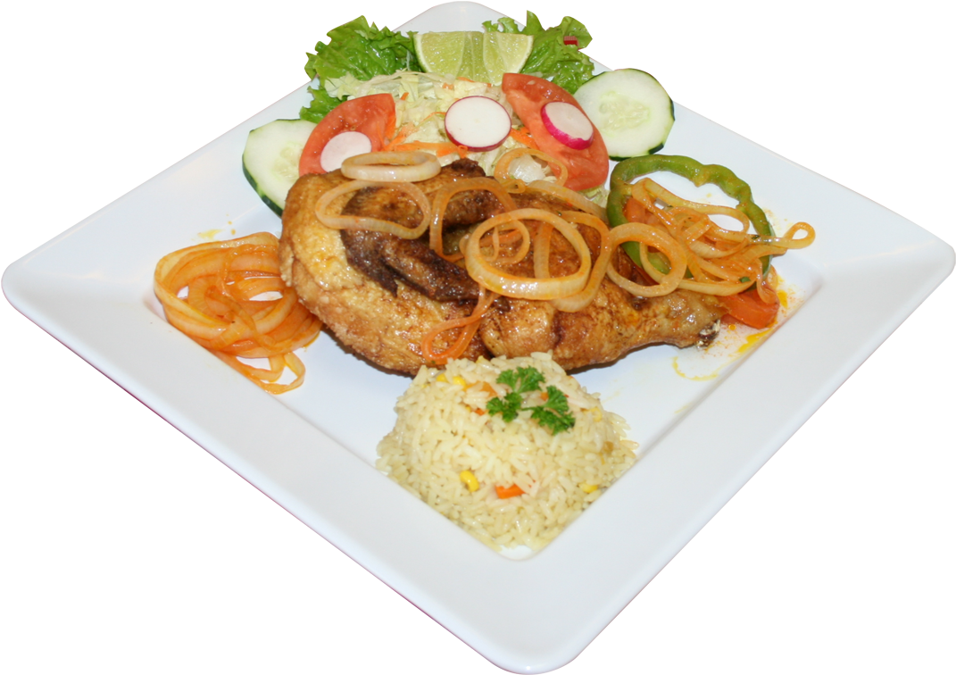 Medio Pollo Encebollado - Houston (1200x836), Png Download