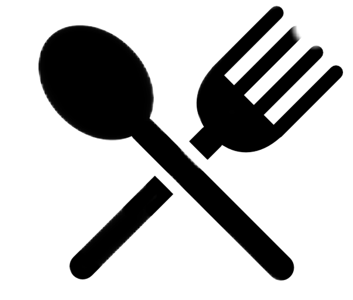 Cubiertos Platos Cuchillo Tenedor - Spoon And Fork Silhouette (707x601), Png Download
