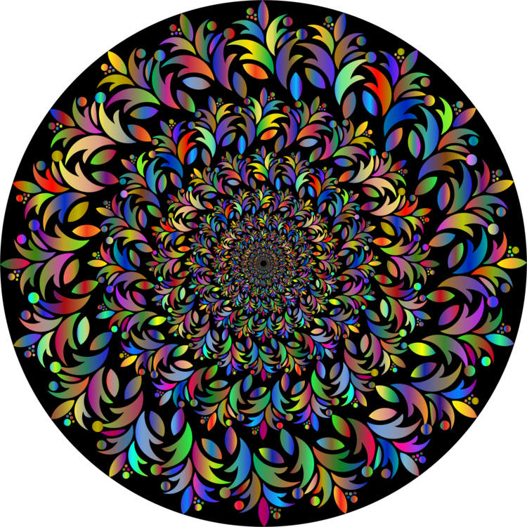 Stained Glass Symmetry Kaleidoscope Circle M Rv & Camping - Clip Art (750x750), Png Download