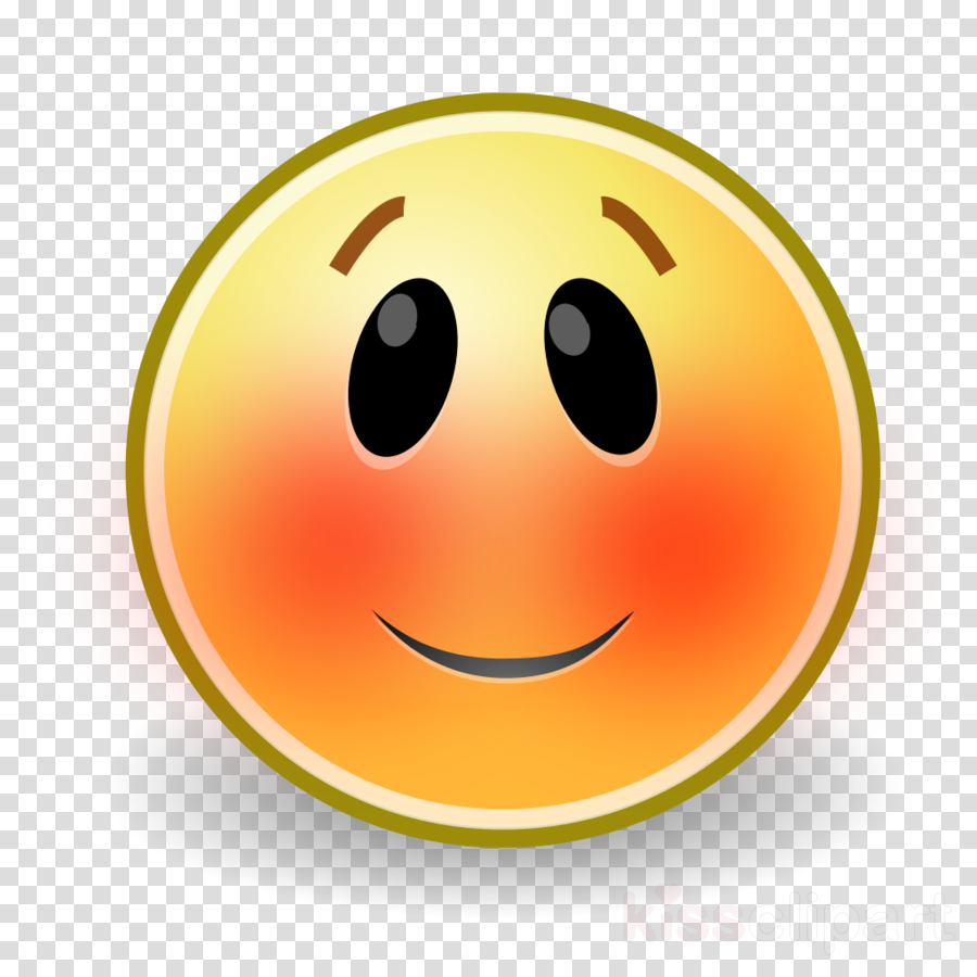 Blushing Face Clipart Blushing Smiley Face - Windows Vista (900x900), Png Download