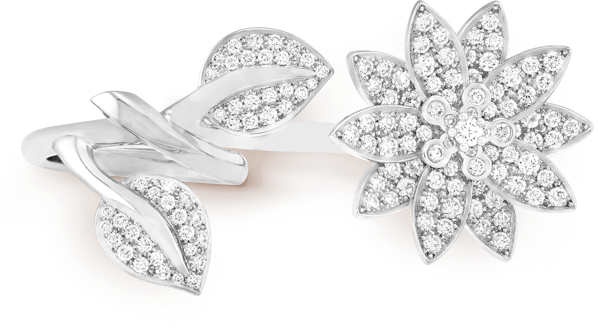 Lotus Between The Finger Ring™, - Van Cleef & Arpels Lotus Between The Finger Ring (2000x2000), Png Download