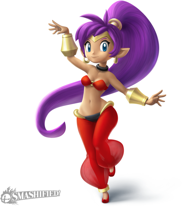 Shantae - Super Smash Bros Ultimate Logo (893x894), Png Download