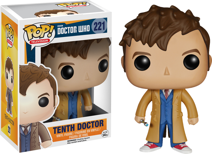 Tenth Doctor Pop Vinyl-fun4627 - 10th Doctor Pop Figure (700x509), Png Download