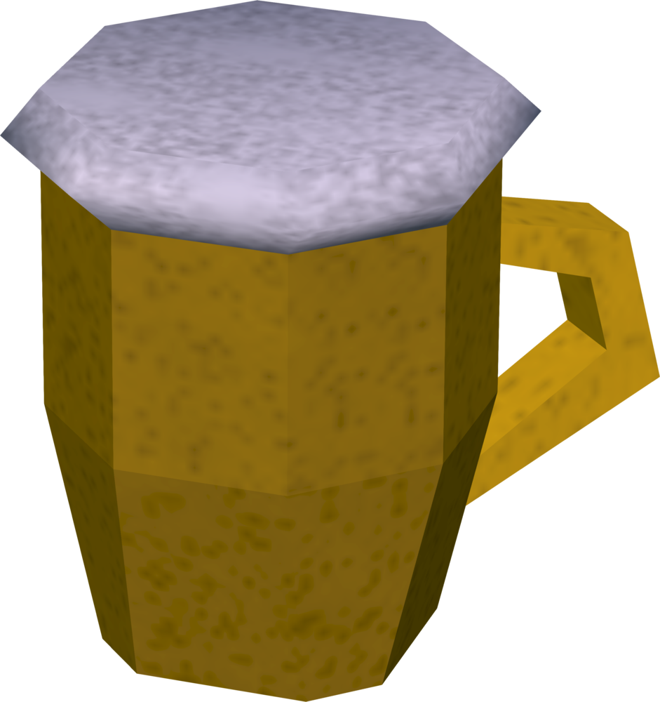 Beer Can Be Made By Using A Beer Glass On An Beer Barrel - Runescape Beer (941x1000), Png Download