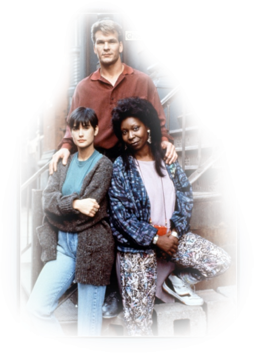 Patrick Swayze - Demi Moore Ghost (550x759), Png Download