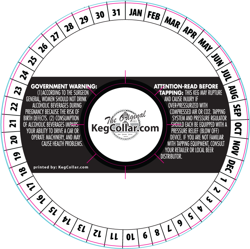 Excellent Job On Our Keg Collars Exactly As Described, - Printable Keg Collar (864x936), Png Download