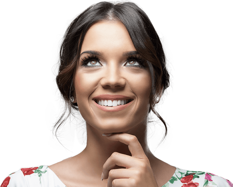 Young Woman With Gorgeous Smile - Girl (755x607), Png Download