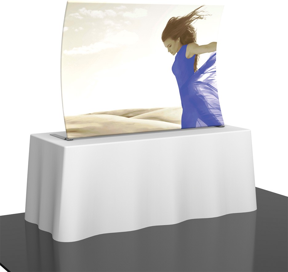 Vertical Curved Fabric Table Top Display Dc Nyc - New York City (936x885), Png Download