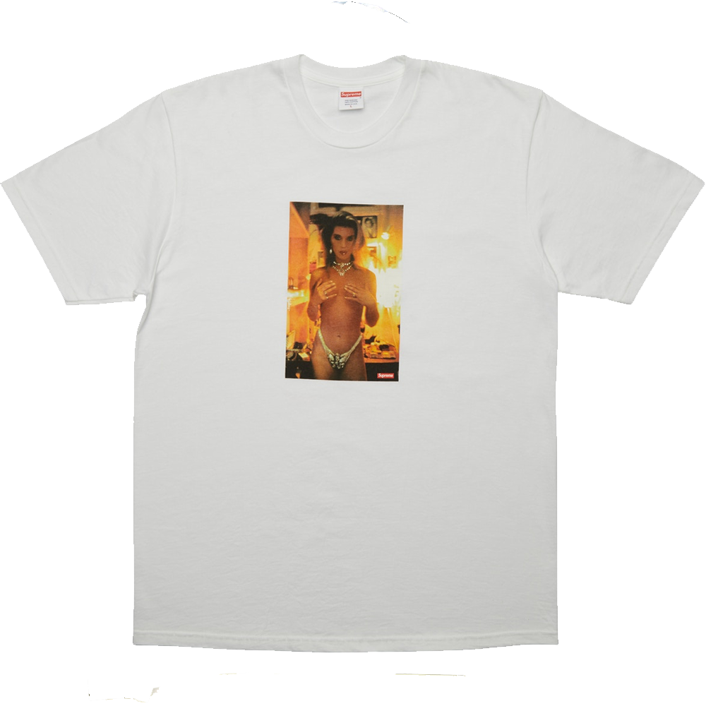 Supreme Nan Goldin Kim In Rhinestone Tee (1000x1000), Png Download