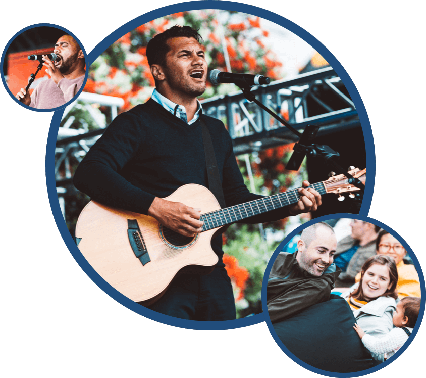 Solarcity Presents Nz's First Gig For Good Solar Concert - Guitarist (844x748), Png Download