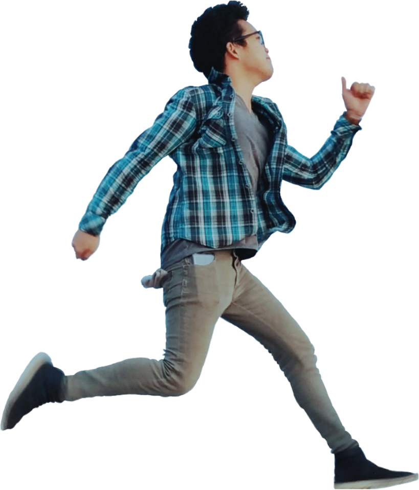 Man Jumping Leaping Cutout Overlay Madewi - Boy Moon (947x1107), Png Download