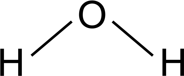 Water Is Made Of One Oxygen Atom Joined Up With Two - Water Chemical Structure (700x300), Png Download