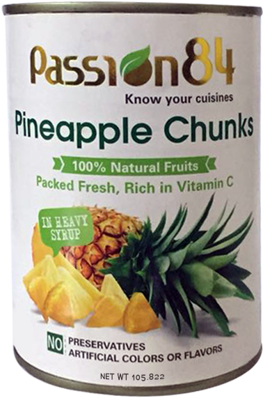 Passion84 Pineapple - Pineapple On White Background Tile Coaster (600x600), Png Download