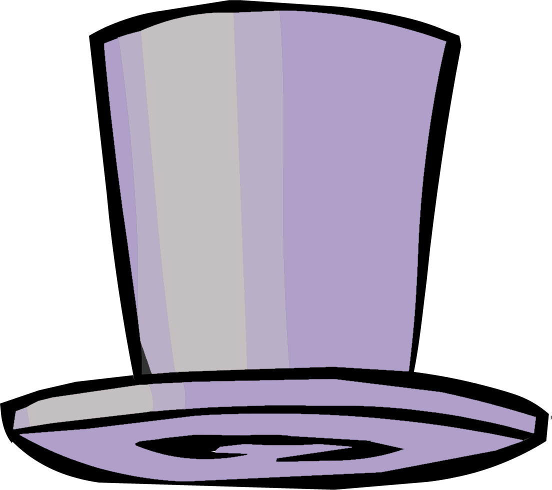 Lavender Top Hat - Yellow Top Hat Png (1104x980), Png Download
