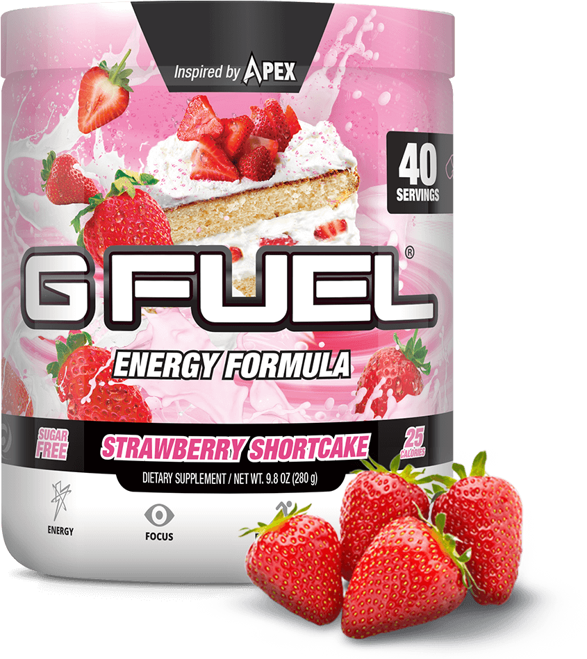 Strawberry Shortcake Tub - Gamma Labs G Fuel Energy Formula 40 Servings (1024x1024), Png Download