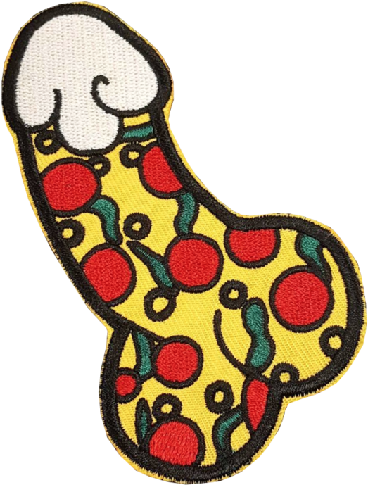 Pizza Dick Patch - Pizza (1024x1019), Png Download