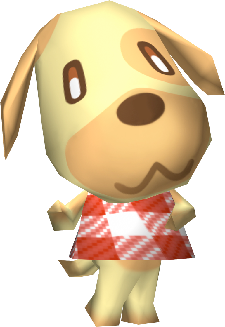 New Leaf Images Goldie Hd Wallpaper And Background - Animal Crossing Wild World Goldie (770x1120), Png Download