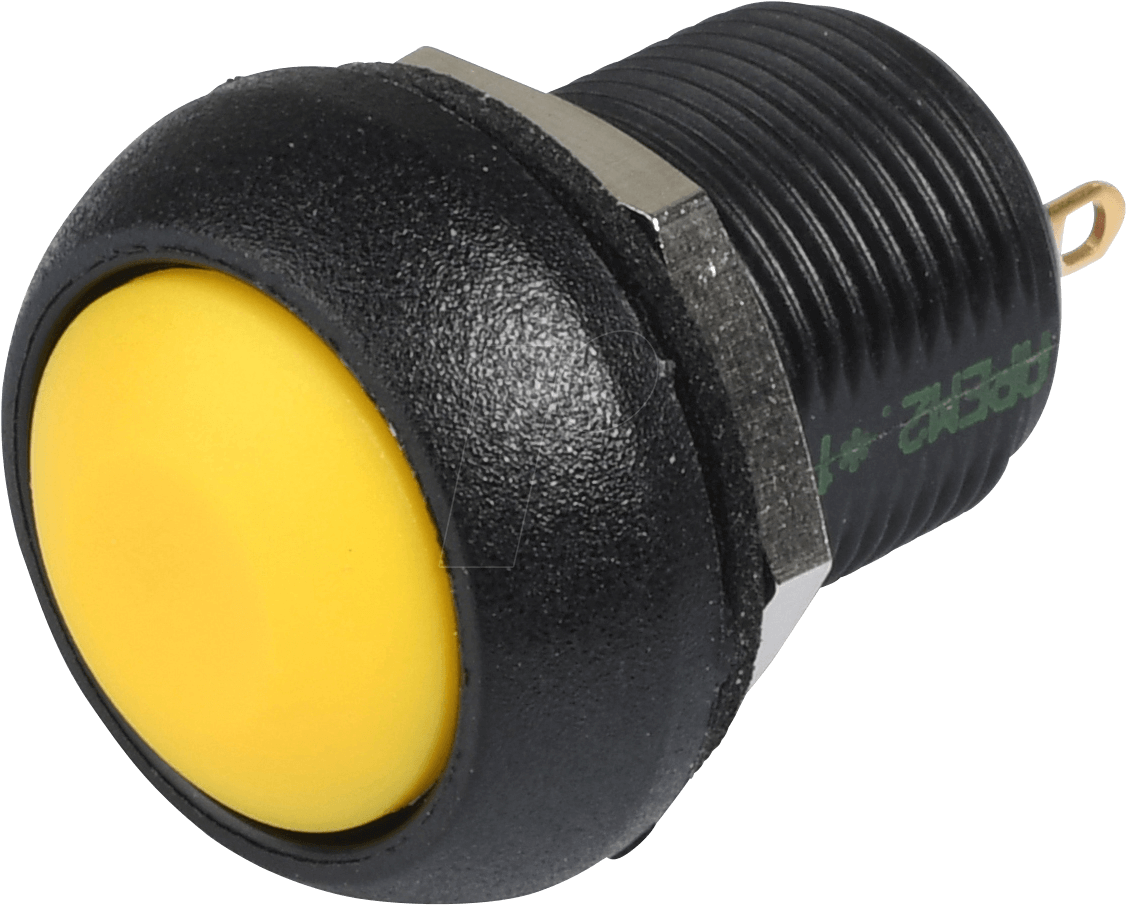 Il Push-button, 12 Mm Curved, Soldered, Yellow Apem - Pushbutton 24 Vdc 2 A 1 X Off/(on) Apem Ilr3sad5 (1237x979), Png Download