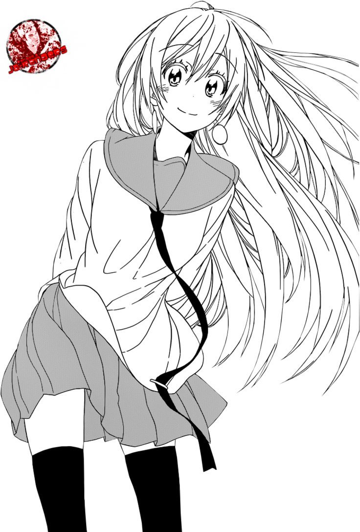 Nisekoi, Im Sorry, Life, Im So Sorry, Project Life - Chitoge Kirisaki Manga Render (736x1086), Png Download