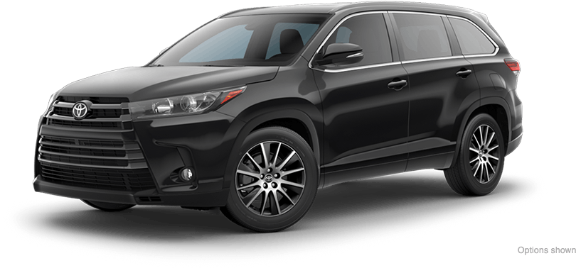 2017 Highlander Hybrid Vs - Toyota Highlander Black 2018 (900x425), Png Download