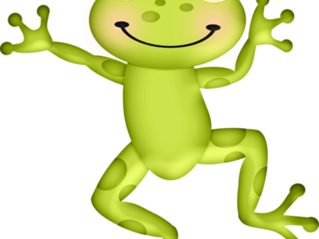 Green Frog Clipart Girly - Sapo Sin Fondo Animados (640x480), Png Download